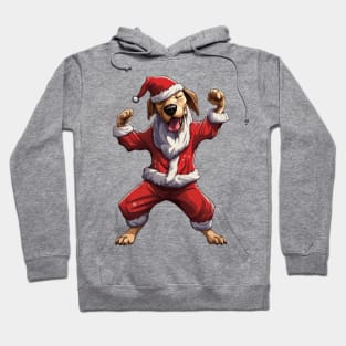 Cartoon Christmas Great Dane Dog Dancing Hoodie